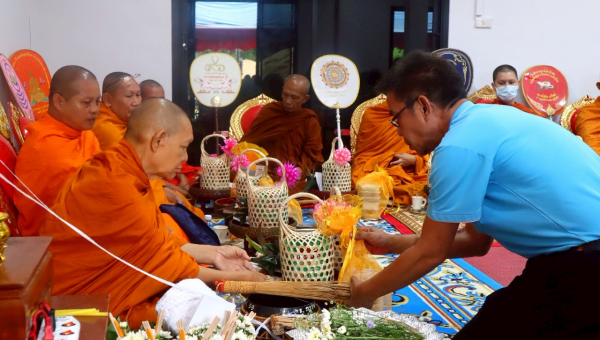 โครงการส่งน้ำและบำรุงรักษาแม่แฝก-แม่งัดสมบูรณ์ชล จัดพิธีทำบุญอาคารที่ทำการฝ่ายส่งน้ำและบำรุงรักษาที่ 2 แห่งใหม่