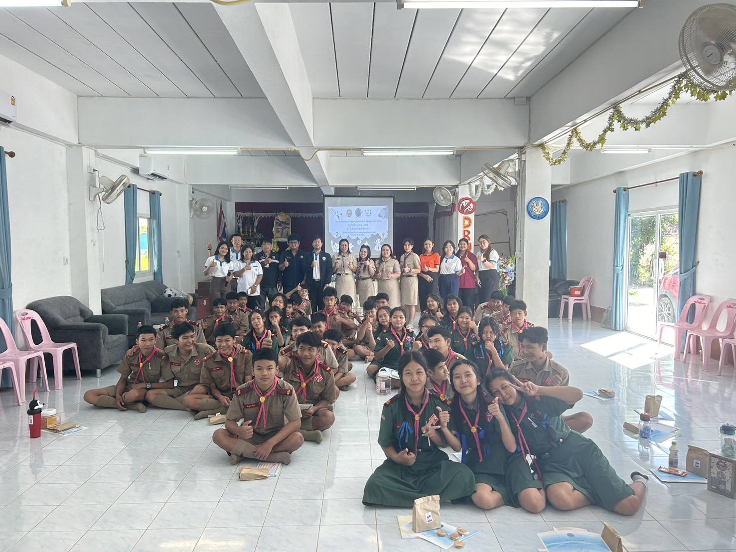 โครงการส่งน้ำและบำรุงรักษาแม่แฝก-แม่งัดสมบูรณ์ชล จัดโครงการอบรมยุวชลกร เรียนรู้ระบบชลประทาน เพื่อส่งเสริมการมีส่วนร่วมในการอนุรักษ์และใช้ทรัพยากรน้ำอย่างรู้คุณค่า ให้แก่นักเรียนโรงเรียนบ้านเป้าวิทยาคาร