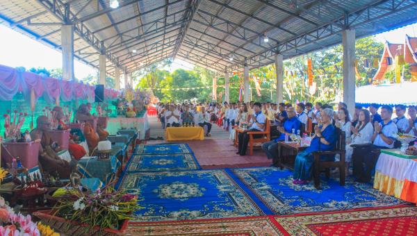 โครงการส่งน้ำและบำรุงรักษาแม่แฝก-แม่งัดสมบูรณ์ชล จัดพิธีถวายผ้ากฐินสามัคคี ประจำปี ๒๕๖๗ ณ วัดใหม่มงคลชัย (ห้วยบอน) ตำบลแม่โป่ง อำเภอดอยสะเก็ด จังหวัดเชียงใหม่