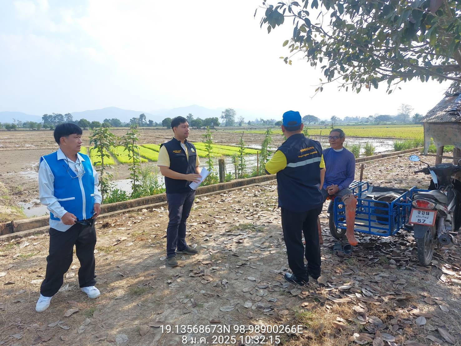 โครงการส่งน้ำและบำรุงรักษาแม่แฝก-แม่งัดสมบูรณ์ชล ลงพื้นที่ร่วมกับกลุ่มผู้ใช้น้ำ อาสาสมัครชลประทานและเกษตรกรเขตพื้นที่แม่แฝกและพื้นที่แม่งัด ในการติดตามผลการส่งน้ำการปลูกพืชฤดูแล้ง ปี ๒๕๖๗/๖๘ สัปดาห์ ที่ ๒ ของเดือนมกราคม ๒๕๖๘